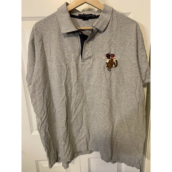 US Polo Assn Shirt Men's Sz XL Gray Big Pony - Picture 4 of 8
